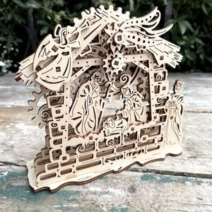Nativity Scene mechanical Christmas movable Manger Scene